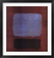 No. 37/No. 19 (Slate Blue and Brown on Plum), 1958 Fine Art Print