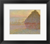 Grainstack (Sunset), 1891 Fine Art Print