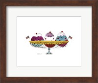 Ice Cream Dessert, c.1959 (3 scoop) Fine Art Print