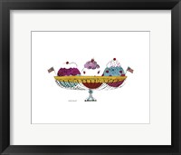 Ice Cream Dessert, c.1959 (3 scoop) Fine Art Print