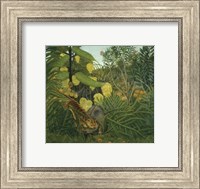 The Fight Between a Tiger and Buffalo, 1908 Fine Art Print