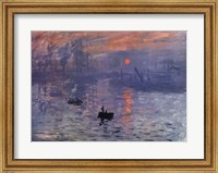 Impression, Sunrise, c.1872 (blue) Fine Art Print