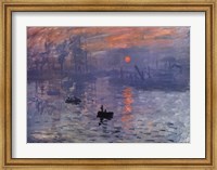 Impression, Sunrise, c.1872 (blue) Fine Art Print