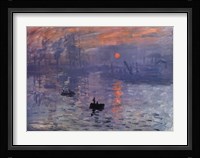 Impression, Sunrise, c.1872 (blue) Fine Art Print