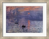 Impression, Sunrise, c.1872 (blue) Fine Art Print