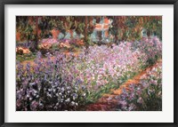 The Artist's Garden at Giverny, c.1900 Framed Print