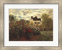 The Artist's Garden in Argenteuil Fine Art Print