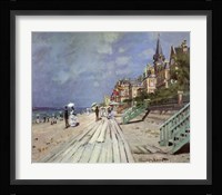 Beach at Trouville, c.1870 Fine Art Print