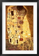 The Kiss, c.1908 (detail vertical 2) Fine Art Print