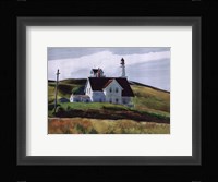 Hill and Houses, Cape Elizabeth, Maine, 1927 Fine Art Print
