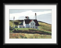 Hill and Houses, Cape Elizabeth, Maine, 1927 Fine Art Print