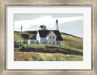 Hill and Houses, Cape Elizabeth, Maine, 1927 Fine Art Print