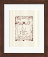 The Vitruvian Man (serigraph and embossed) Serigraph