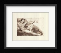 Creation of Adam (Adam detail) (embossed) Fine Art Print