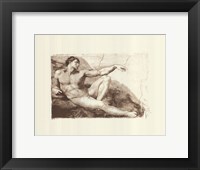 Creation of Adam (Adam detail) (embossed) Fine Art Print