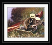 An Out-of-Doors Study (formerly known as Paul Helleu Sketching with His Wife) Fine Art Print