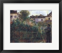 Monet Painting in his Garden at Argenteuil, c.1873 Fine Art Print