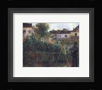 Monet Painting in his Garden at Argenteuil, c.1873 Fine Art Print
