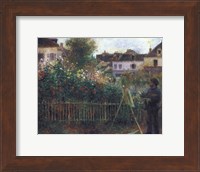 Monet Painting in his Garden at Argenteuil, c.1873 Fine Art Print