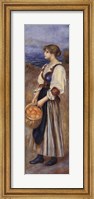Girl with a Basket of Oranges Fine Art Print