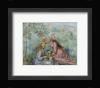 Girls Picking Flowers in a Meadow, c.1890 Fine Art Print