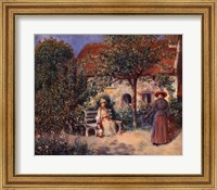Garden Scene in Brittany, c. 1886 Fine Art Print
