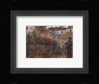 Monet Painting in the Garden at Argenteuil, 1873 Fine Art Print