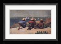 On the Beach, 1875 Fine Art Print