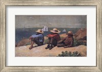 On the Beach, 1875 Fine Art Print