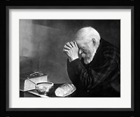 Grace Old Man Praying Framed Print