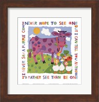 Purple Cow Fine Art Print