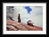 Watching from the Cliffs Fine Art Print