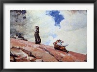 Watching from the Cliffs Fine Art Print