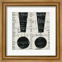 Punctuated Text I Fine Art Print