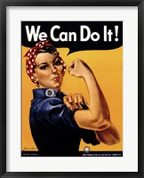 We Can Do It! Framed Print