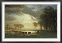 The Buffalo Trail, c.1867 Fine Art Print