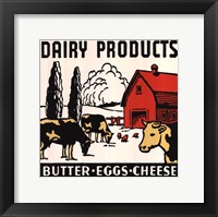 Dairy Products-Butter, Eggs, Cheese Fine Art Print