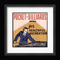 Pocket Billiards for Healthful Recreation Fine Art Print