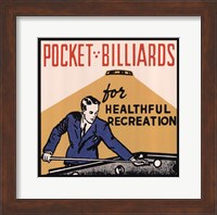 Pocket Billiards for Healthful Recreation Fine Art Print