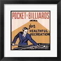 Pocket Billiards for Healthful Recreation Fine Art Print