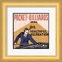 Pocket Billiards for Healthful Recreation Fine Art Print