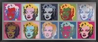 Ten Marilyns, 1967 Fine Art Print