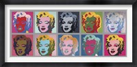 Ten Marilyns, 1967 Fine Art Print