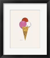 Ice Cream Dessert, c. 1959 (red, pink and white) Fine Art Print