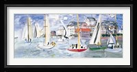 Regates dans le Port de Trouville Fine Art Print