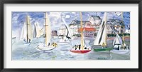 Regates dans le Port de Trouville Fine Art Print