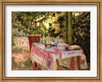 Table Set in a Garden Fine Art Print