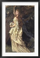 Ophelia, ca. 1865 Framed Print