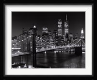 New York, New York, Brooklyn Bridge Framed Print