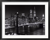 New York, New York, Brooklyn Bridge Framed Print